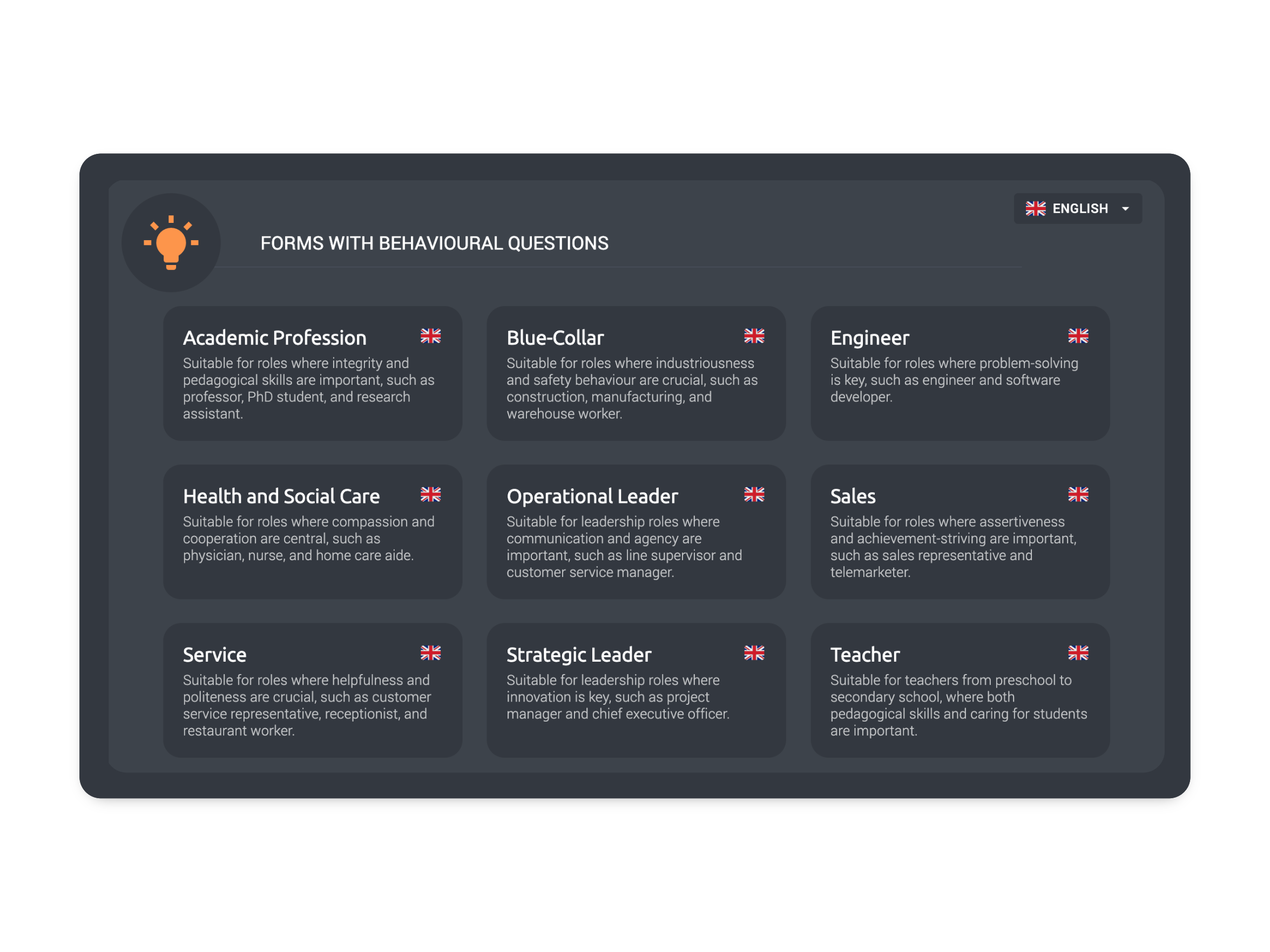 Candidate profile screenshot